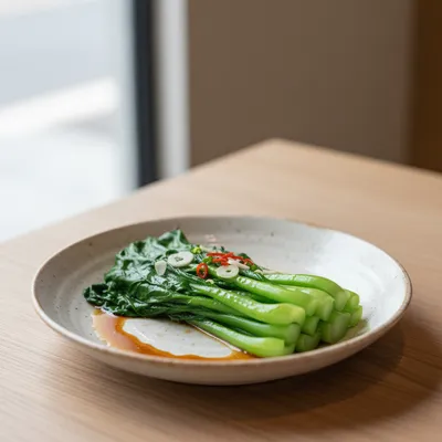 Blanched Greens — Cantonese Simplicity on a Plate