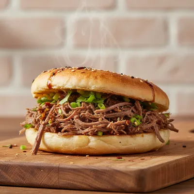 Cured Beef Roujiamo — Hui Muslim Hamburger