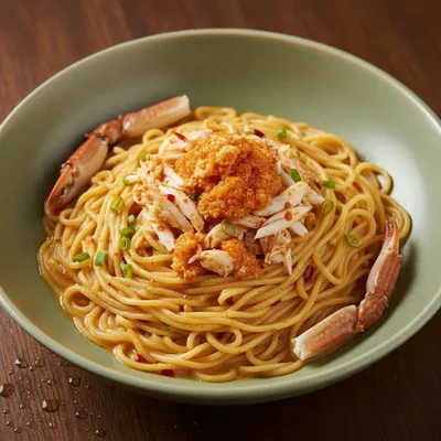 Crab Roe Noodles