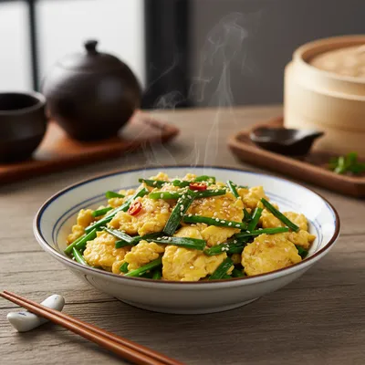 Chive and Egg Stir-fry