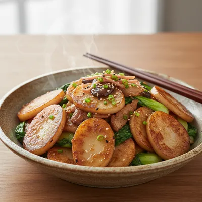 Shanghai Stir-Fried Rice Cakes